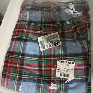 Lands' End Multicolor Plaid Lounge Pants